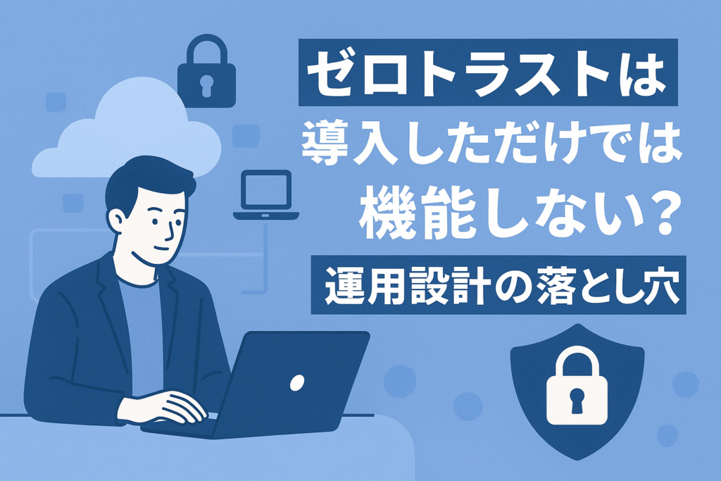 ゼロトラストは導入しただけでは機能しない？運用設計の落とし穴