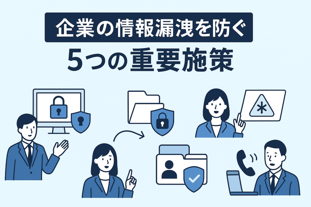 企業の情報漏洩を防ぐ5つの重要施策