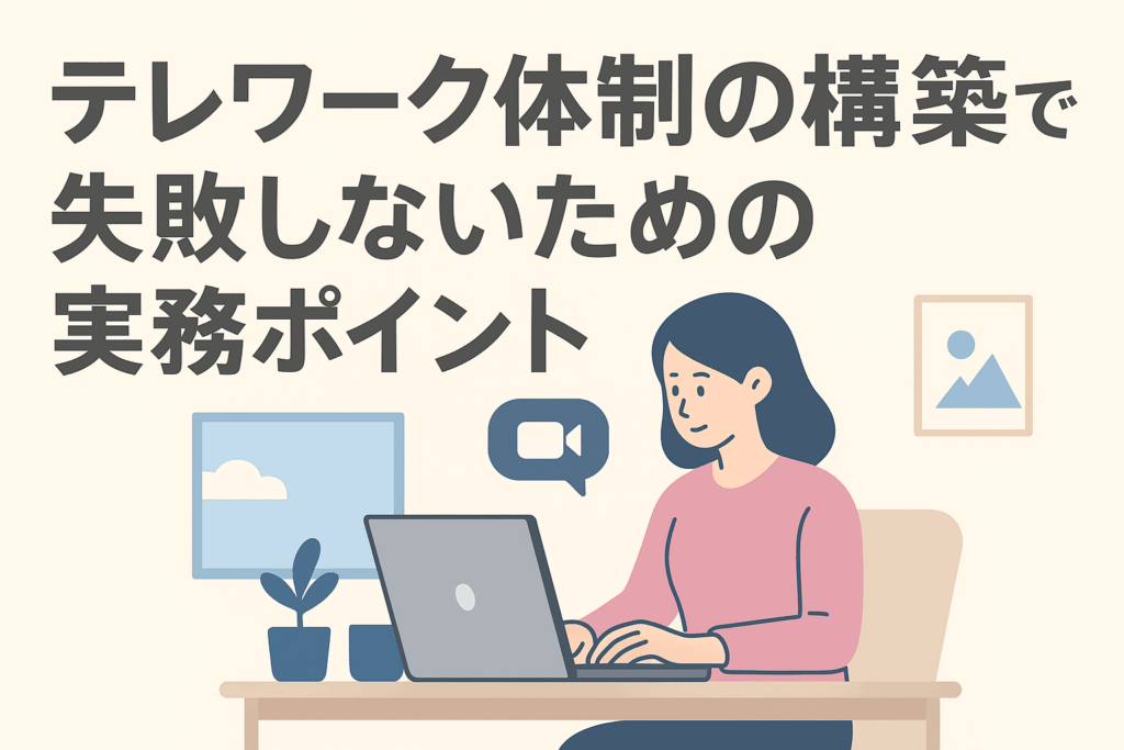 テレワーク体制の構築で失敗しないための実務ポイント