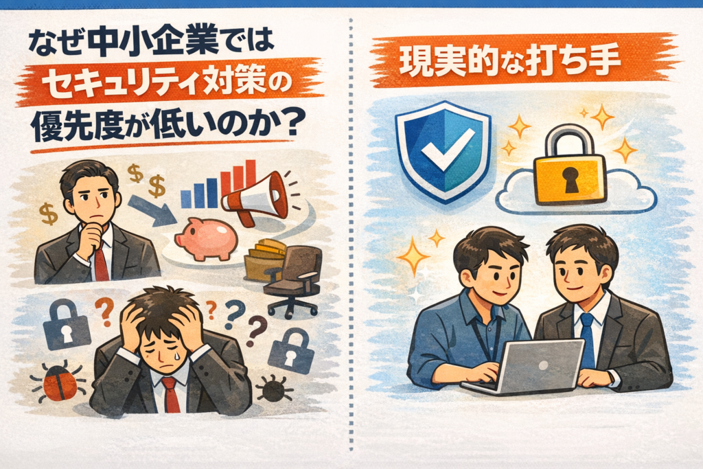 中小企業における情報漏洩対策・セキュリティ施策の優先度が低くなりがちな理由と、現実的な打ち手とは