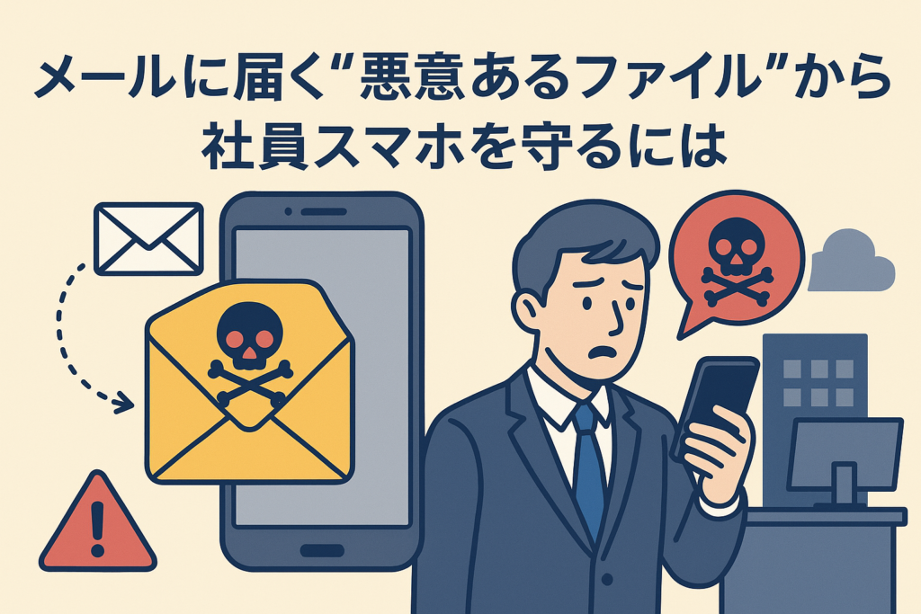 メールに届く“悪意あるファイル”から社員スマホを守るには
