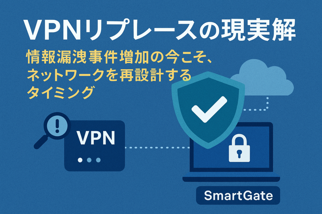 VPNリプレースの現実解 ― 情報漏洩事件増加の今こそ、ネットワークを再設計するタイミング