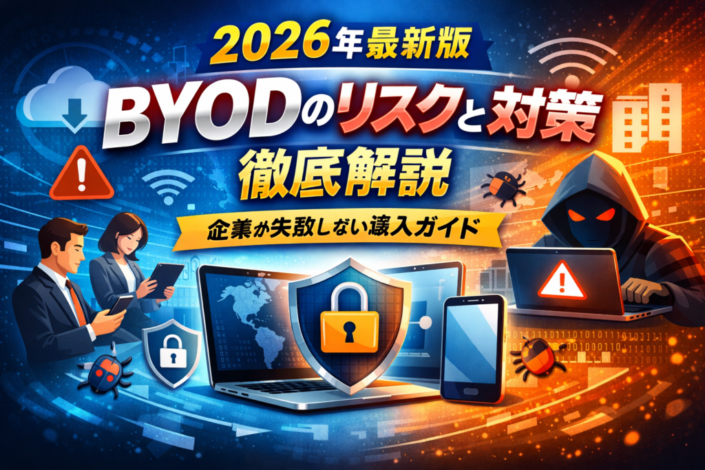 【2026年最新版】BYODのリスクと対策を徹底解説|企業が失敗しない導入ガイド